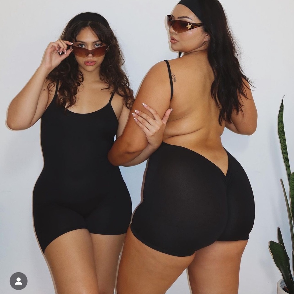 V Back Cami Romper